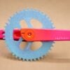 2XR Crankset with direct mount chainring pink fade to orange paint