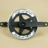 Appleman 2xr crankset with track chainring installed all black