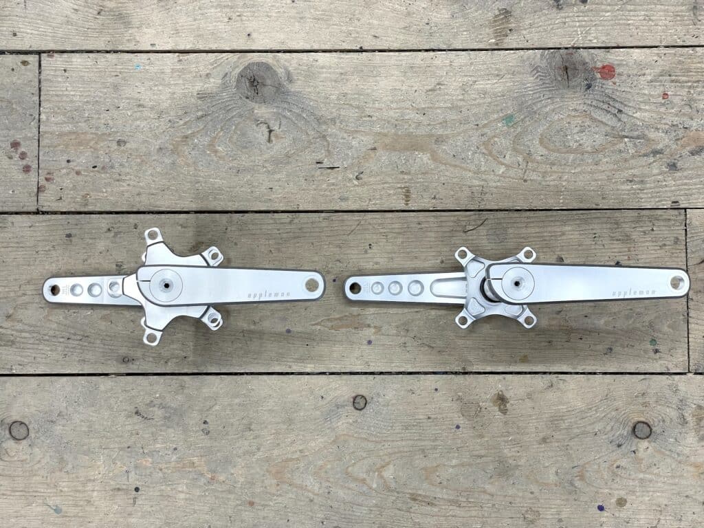 2XR Tandem cranksets in silver