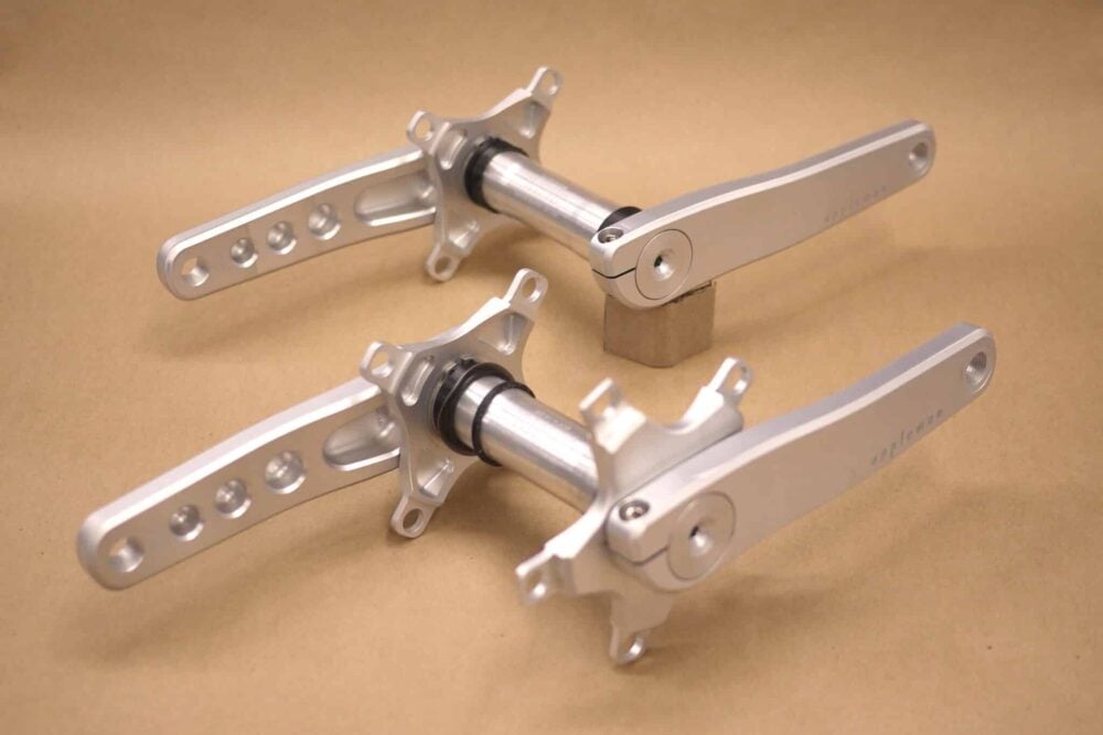 Appleman 2XR Tandem Cranksets in silver