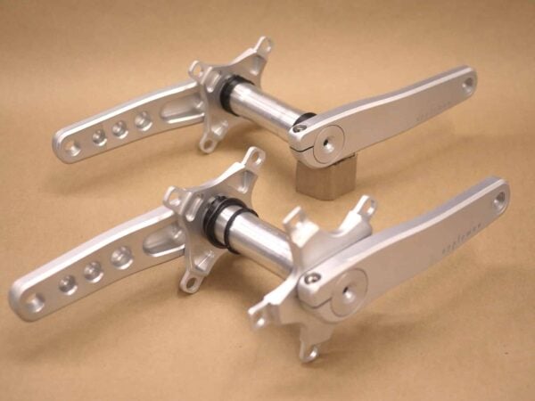 2xRTandem-Set Appleman 2XR Tandem Cranksets in silver