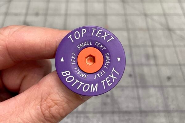 Custom sample text on SL top cap