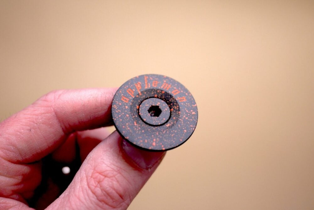 Appleman SL Top Cap black with splatter orange